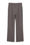 Anthracite Straight/Straight Cut High Waist Rib Stitching Woven Pants Twoss21Pl0093 - 8