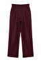 Burgundy Straight Cut Woven Fabric Trousers TWOAW22PL0321 - 7