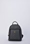 Small Alphabet Black Women's Backpack 05PO22Y1553 - 2