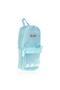 Magical Girl's Transparent Turquoise Three Compartment Pencil Bag Bag Shaped