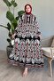 Polka Dot Mixed Black Viscose Dress - 5