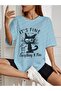 تي شيرت IT'S Fine (قطة) مطبوع كبير الحجم