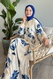 Casual Blue Viscose Azalea Dress - 2