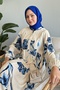 Casual Blue Viscose Azalea Dress - 4