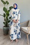 Casual Blue Viscose Azalea Dress - 5