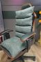 Green Color Orthopedic Gaming chair cushion -Office chair cushion Back support - 2