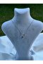 H Balloon Letter Zircon Stone Necklace - 2