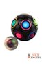 Black Magic Rainbow Puzzle Ball, Speed Cube Ball Fun Stress Relief Magic Ball Educate - 4