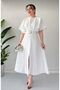Midi Dress with Belt Detail Midi Dress - 5