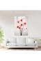 Minimalist Bleeding Star Flowers Glass Wall Art, Bleeding Flowers, Home Decor - 2