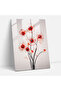 Minimalist Bleeding Star Flowers Glass Wall Art, Bleeding Flowers, Home Decor