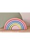 Natural Organic Wooden Toy Waldorf Rainbow Set of 6 Baby Room Gift Decor