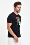 Men's Crew Neck 100% Cotton Hope Printed Black T-Shirt - 4