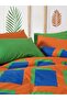 Popping Colors Single Elastic Sheet Duvet Cover Set Venus Blue - 3