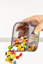 12-Piece Square Food Storage Container Set with Lid Spice Bowl Set with Label 12x 300 ml - 4