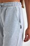 Women's Relaxed Fit Elastic Waist Seasonal Soft Fabric Pocket Gray Long Bermuda Shorts - 5