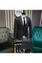 Smoked Slimfit 5 Button Vest Suit - 4
