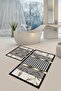 Non-Slip Sole Washable Dust Stain Resistant 2-Piece Set Toilet Bathroom Mat Set