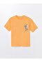 Kids Orange Oversize Crew Neck Boys T-Shirt - 3