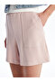 Women's Elastic Waist Plain Shorts - 3