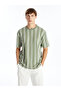 Striped Crew Neck Men's T-Shirt - Short Sleeve