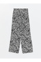 Patterned Women's Trousers with Elastic Waist - 6