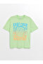 Lcw Kids Light Green Oversize Crew Neck Boys' T-Shirt (S4)