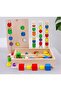 Montessori Educational Toy Line Up Wooden Bead Matching Stick Game Boxed - 4