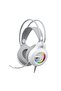 Gamenote H2040D RGB Aydınlatmalı Mikrofonlu Gaming Oyuncu Kulaklığı - 3.5mm Jack + USB - Beyaz - 6
