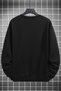 Unisex Women Men Marvel Characters Design Logo Printed Crew Neck Black Fleece Sweatshirt - 2