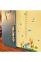 Elephant Balloon And Giraffe Height Measure Kids Room Wall Sticker Set Decorative Wall Decoration - 6