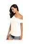 Women's One Shoulder Open Viscose Knitted Fabric Daily Casual Blouse - 6