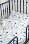 100% Organic Cotton Single Duvet Cover (160X220) & Fitted Sheet Set (120X200)-Nautical - 3