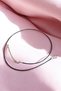 Black Color 56 cm Leather Rubber Look Leather Rope Necklace with Steel Chain Extension Necklace 3Pcs - 6