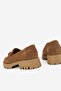 WOMEN'S TAN SUEDE GENUINE NATURAL LEATHER SIZE 36-41 TASSELED LOAFERS - 4
