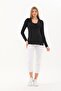 Black Pregnant & Maternity Breastfeeding Degaje Collar Blouse - 2
