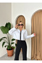 Black Zippered Striped White Shirt - 3