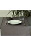 Plain Linen Dark Gray Runner 40x140 cm