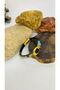 Handmade leather bracelet with braided beads, brass fish apparatus and magnet clip - 2
