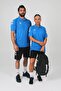 Armin Cotton Polo Neck T-Shirt Cobalt Blue