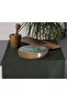 Plain Linen Dark Green Runner 40x140 cm
