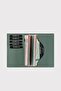Unisex Water Green Passport Cover with Passcase Genuine Leather Card Holder Compartment - 2