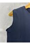 Black Viscose Round Neck Sleeveless Women's Body Undershirt - 2