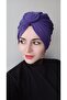 Women's Knot Twisted Bonnet Purple - 2