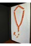 Pressed Amber Prayer Beads, Orange Color, Oval Cut, 7x10mm T-258 - 2