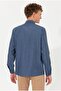 Men's Indigo Long Sleeve Basic Shirt - 4