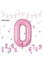 Number Foil Balloon Pink Number Balloon Baby Pink 0 Year Old Balloon 76 Cm Number Balloon Flying Balloon Helium Balloon