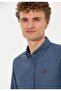Men's Indigo Long Sleeve Basic Shirt - 2