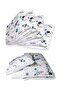 100% Cotton 60X120 Furniture Crib Edge Protection Sleeping Set Space Astronaut White (7 Pieces)