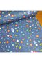 100% Cotton Children's Fitted Sheet 70x110 (2 Pieces) Blue Galaxy And Rainbow - 2